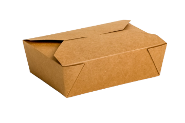 Picture of No.3 Kraft Biobox Containers (66oz) ( 196x139x63mm) (HxLxD) (4x50's)