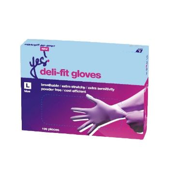 Picture of Deli fit glove PF Blue Large (20x100)