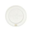 Picture of 80mm White Compostable Hot Cup Lids (8oz) (10x100)