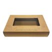 Picture of Large Kraft Platter Box & Insert Compostable Window (450mm x 310mm) (25s)