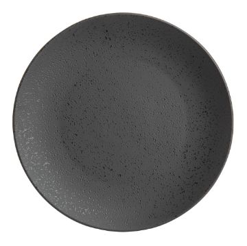 Picture of Olympia Fusion Round Black Coupe Plates 203mm (6 Pack)