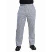 Picture of Whites Unisex Vegas Chefs Trousers Black and White Check 2XL