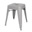 Picture of Bolero Bistro Galvanised Steel Low Stool (4 pack)