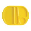 Picture of Olympia Kristallon Small Polypropylene Compartment Food Trays Yellow 321mm