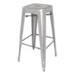 Picture of Bolero Bistro Galvanised Steel High Stool (4 Pack)