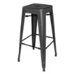 Picture of Bolero Bistro Steel High Stool Black (4 pack)