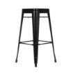 Picture of Bolero Bistro Steel High Stool Black (4 pack)