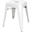 Picture of Bolero Bistro Steel Low Stool White (4 pack)