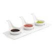 Picture of Olympia Whiteware Miniature Spoon Shape Dipping Bowls 57x 57mm (12 Pack)