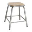 Picture of Bolero Galvanised Steel Low Stools with Wooden Seatpad (4 pack)