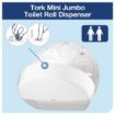 Picture of Tork Mini Jumbo Toilet Roll Dispenser White