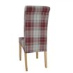 Picture of Bolero Austin Dining Chairs Wine Tartan (2 pack)