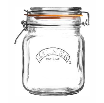 Picture of Kilner Clip Top Square Jar 1000ml