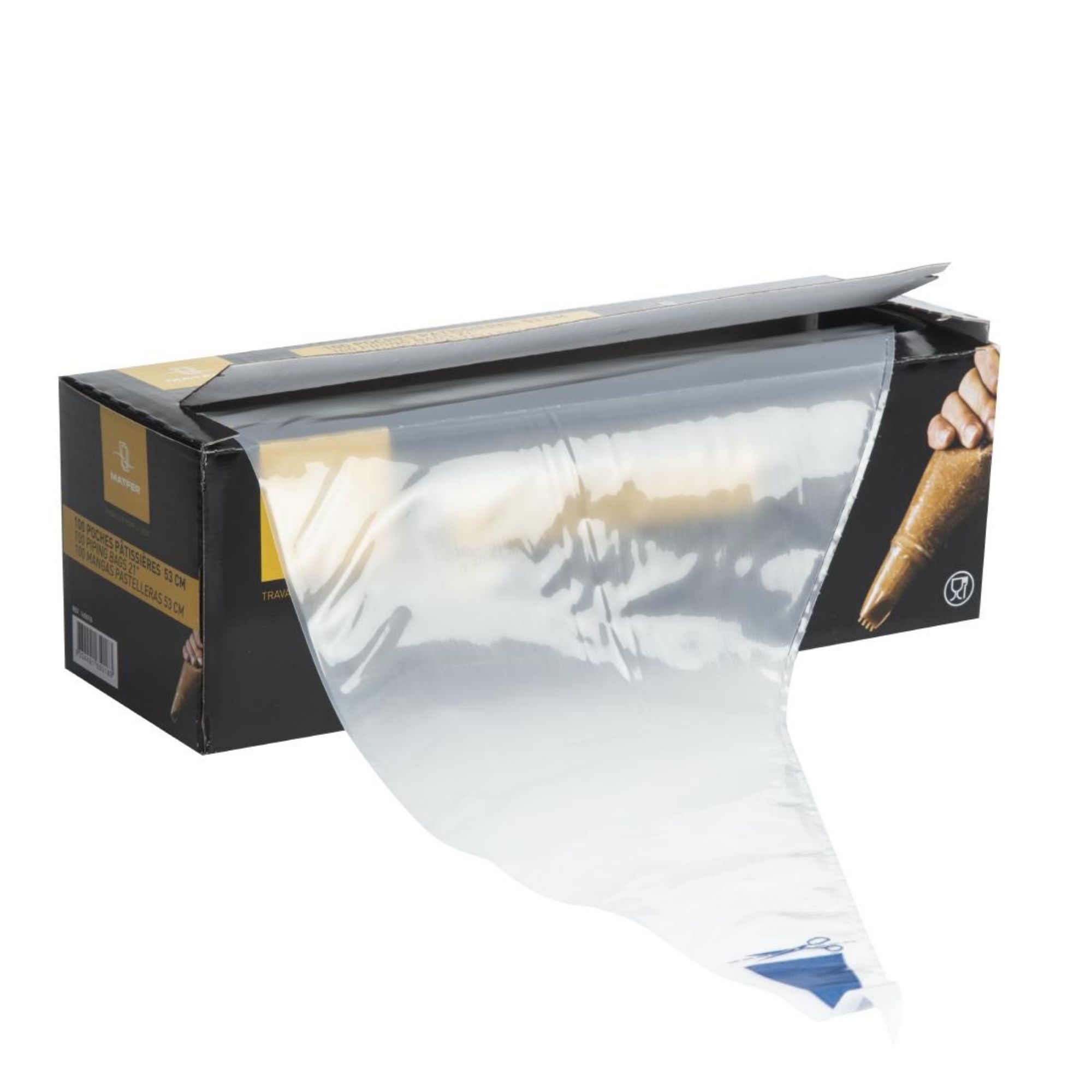Picture of Matfer Bourgeat Disposable Piping Bags Clear (Roll of 100x530mm)