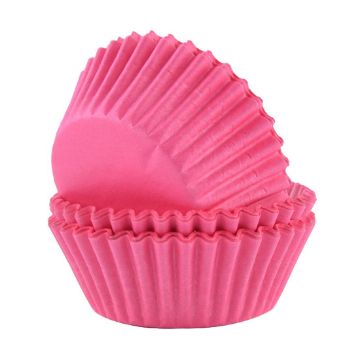 Picture of PME Block Colour Cupcake Cases Pink (60 Pack)
