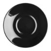 Picture of Olympia Cafe Saucer Black (12 Pack)