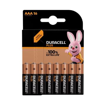 Picture of Duracell Plus AAA 1.5V Battery  (16 pack)