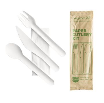 Picture of Vegware Compostable Paper Cutlery Kit 4in1 (250 Pack)