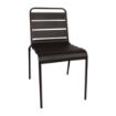 Picture of Bolero Amalfi Slatted Steel Side Chairs Black (4 pack)