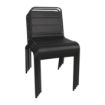 Picture of Bolero Amalfi Slatted Steel Side Chairs Black (4 pack)