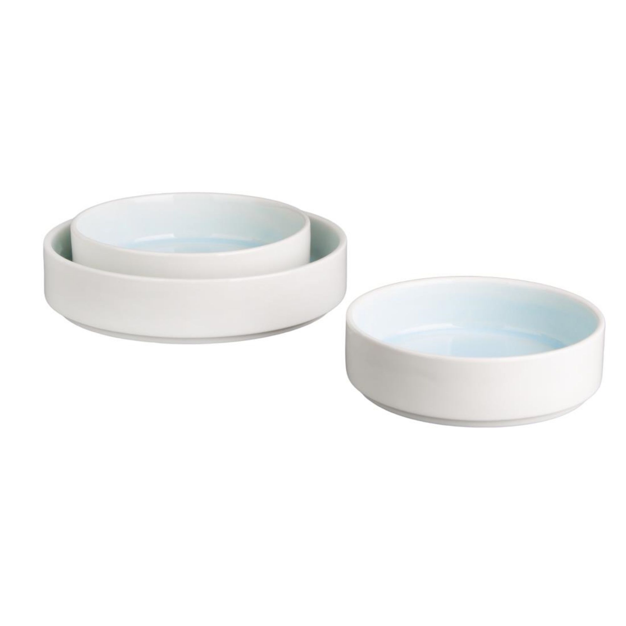 Picture of Olympia Fondant Stacking Bowls Aqua 215mm/8 1/2" (4 pack)