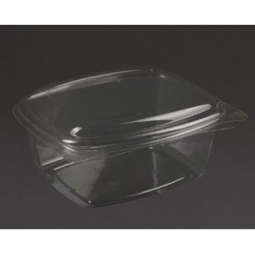 Picture of Vegware Compostable PLA Hinged-Lid Deli Containers 473ml / 16oz (300 Pack)