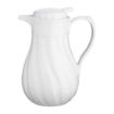 Picture of Olympia Insulated Swirl Jug White 1.2Ltr