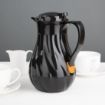 Picture of Olympia Insulated Swirl Jug Black 1.2Ltr