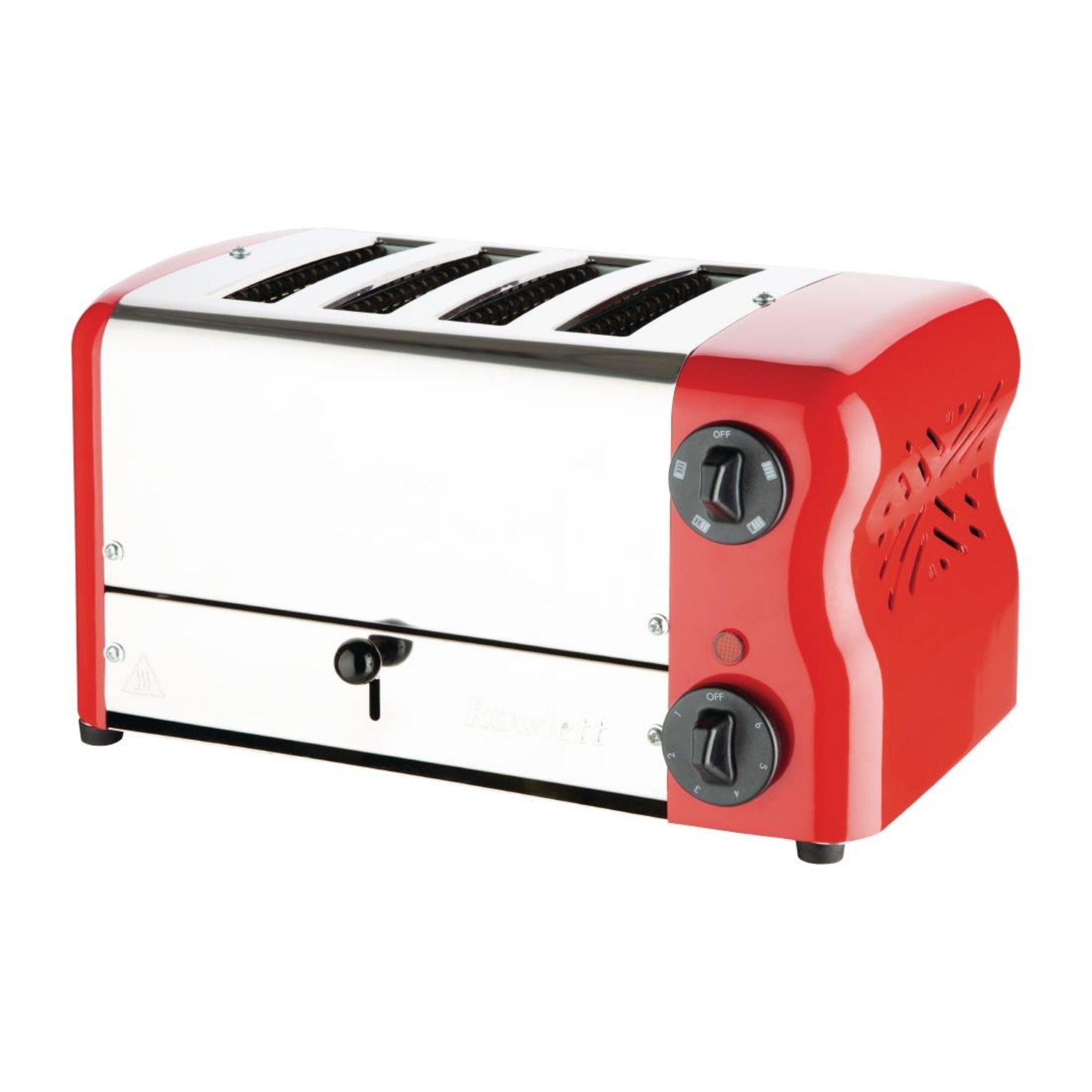 Picture of Rowlett Esprit 4 Slot Toaster Traffic Red w/2x Additional Elements & Sandwich Cage