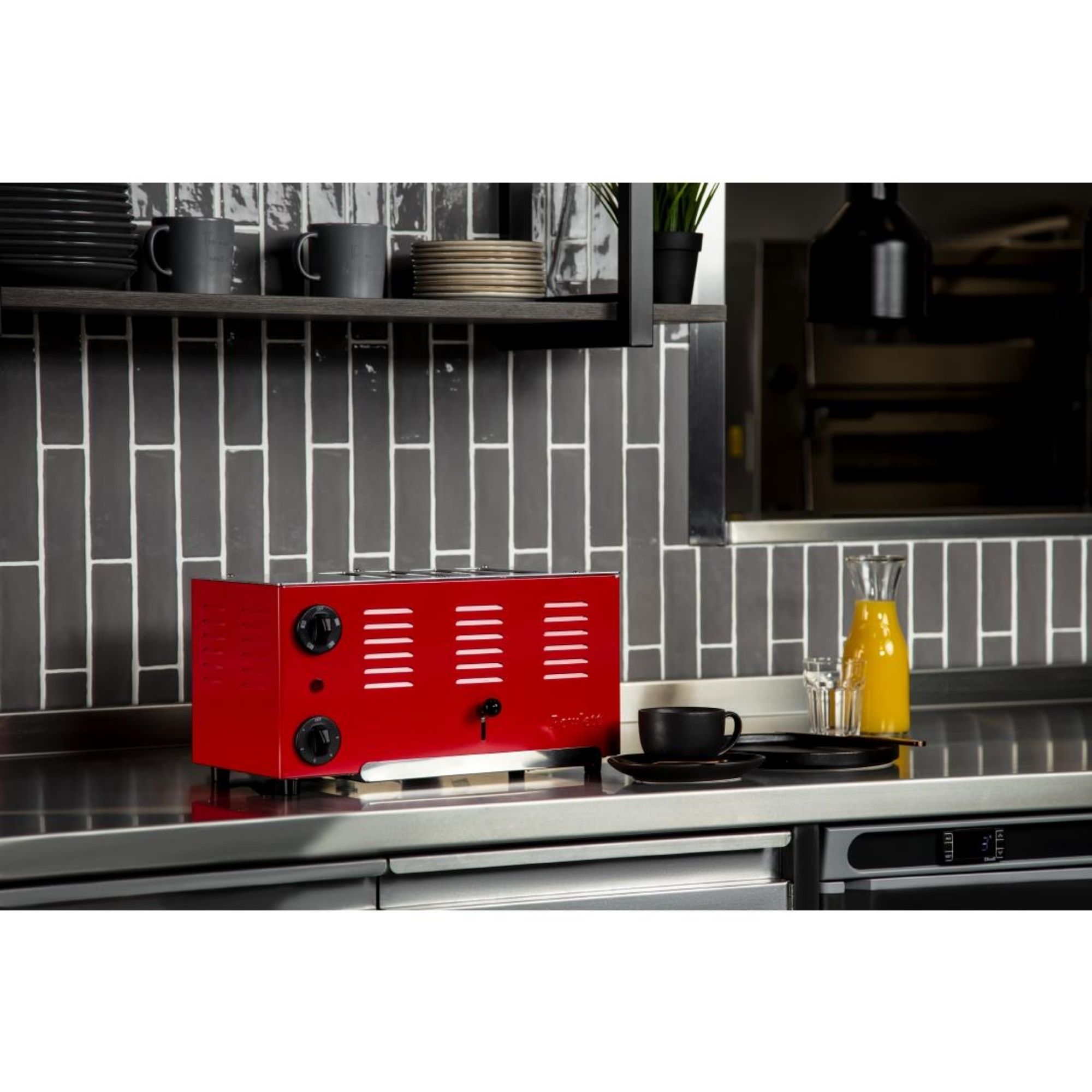 Picture of Rowlett Regent 4 Slot Toaster Traffic Red with 2x Additional Elements