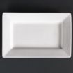 Picture of Olympia Lumina Wide Rim Rectangular Plates White 200x 130mm (6 pack)