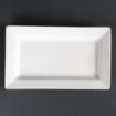 Picture of Olympia Lumina Wide Rim Rectangular Plates White 257x 155mm (4 pack)