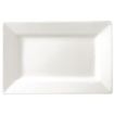 Picture of Olympia Lumina Wide Rim Rectangular Plates White 257x 155mm (4 pack)