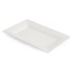 Picture of Olympia Lumina Wide Rim Rectangular Plates White 257x 155mm (4 pack)