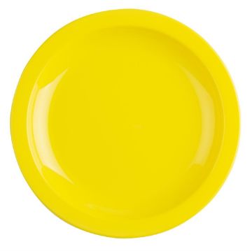 Picture of Olympia Kristallon Polypropylene Plates Yellow 174mm (12 pack)