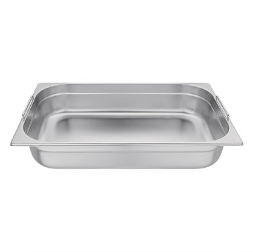 Picture of Vogue Stainless Steel 1/1 Gastronorm Tray With Handles 100mm