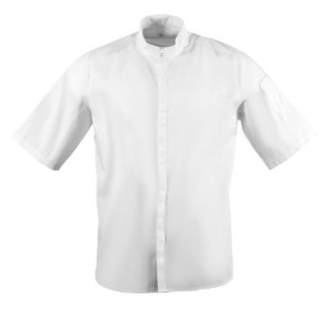 Picture of Southside Band Collar Chef Jacket White L