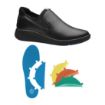 Picture of WearerTech Vitalise Slip on Shoe Black/Black with Modular Insole Size 42