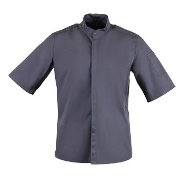Picture of Southside Band Collar Chef Jacket Charcoal XL