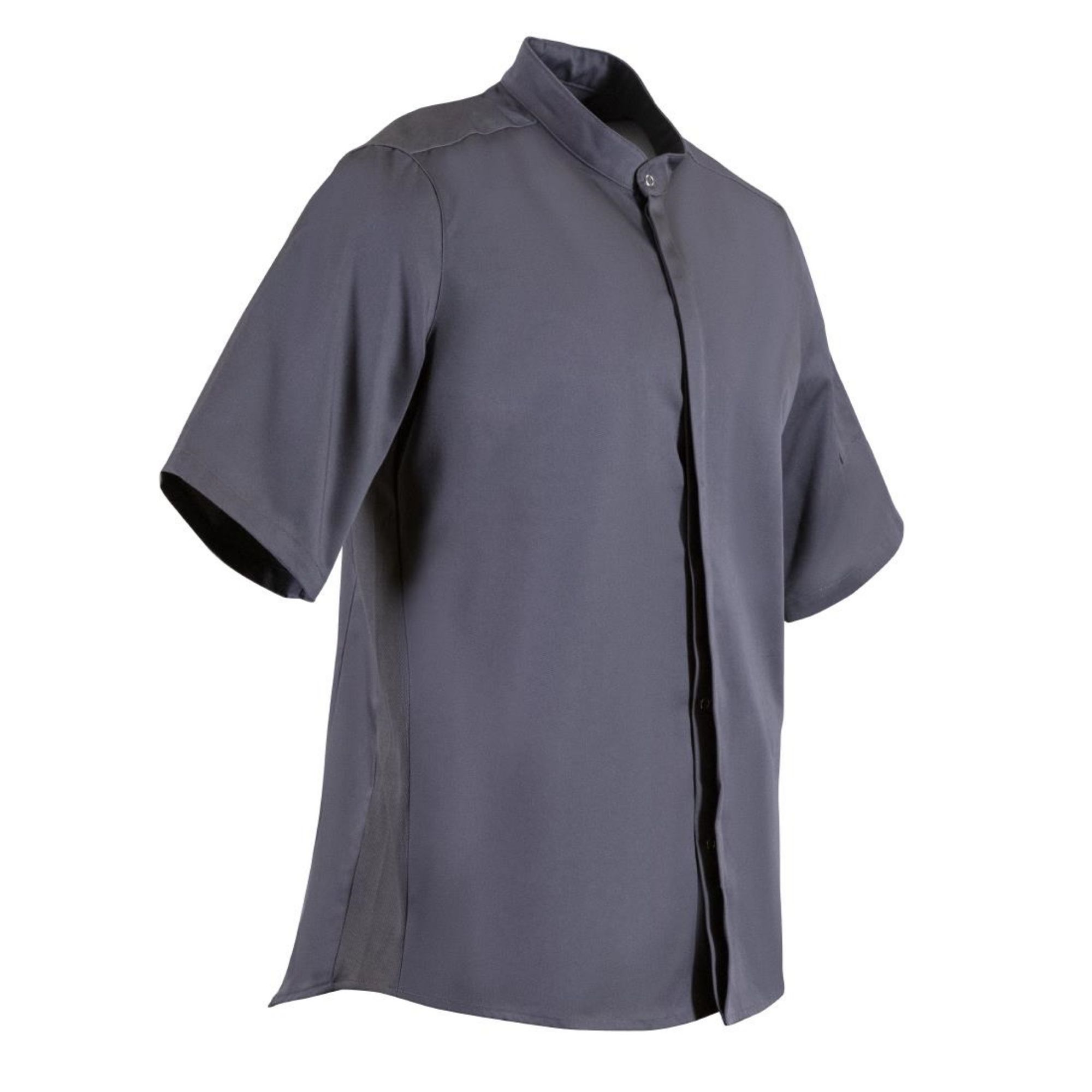 Picture of Southside Band Collar Chef Jacket Charcoal L