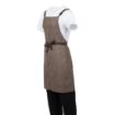 Picture of Southside Linen Blend Bib Apron Chocolate