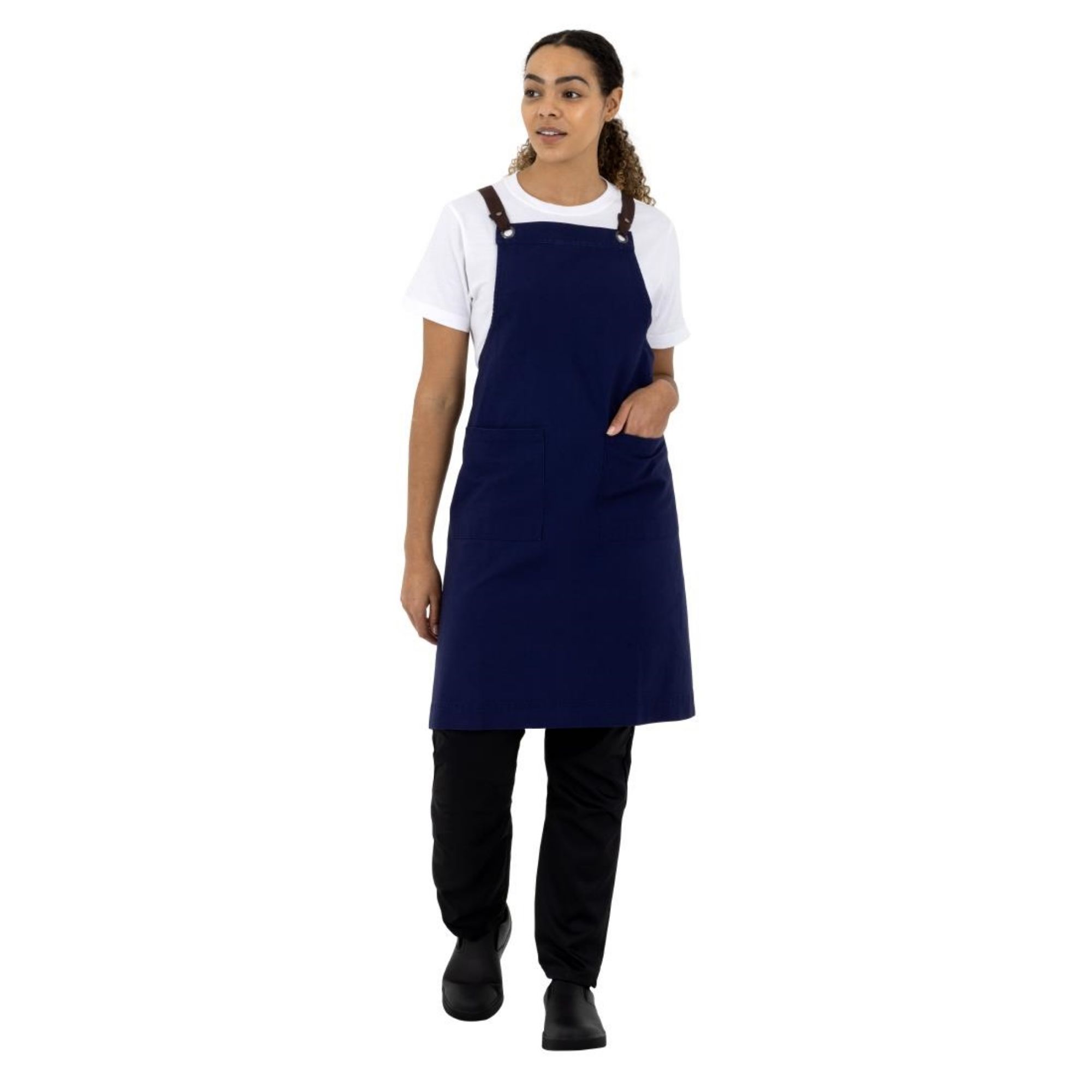 Picture of Southside Cotton Canvas Bib Apron Navy