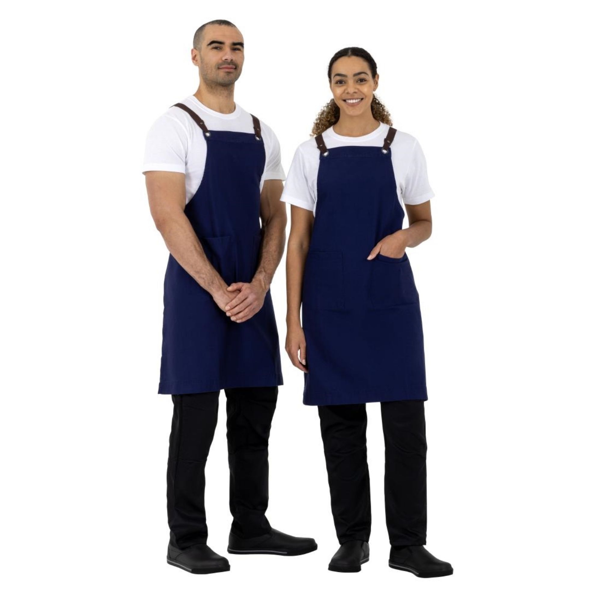 Picture of Southside Cotton Canvas Bib Apron Navy