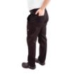 Picture of Chef Works Men's Lightweight Slim Trouser Black Size 3XL