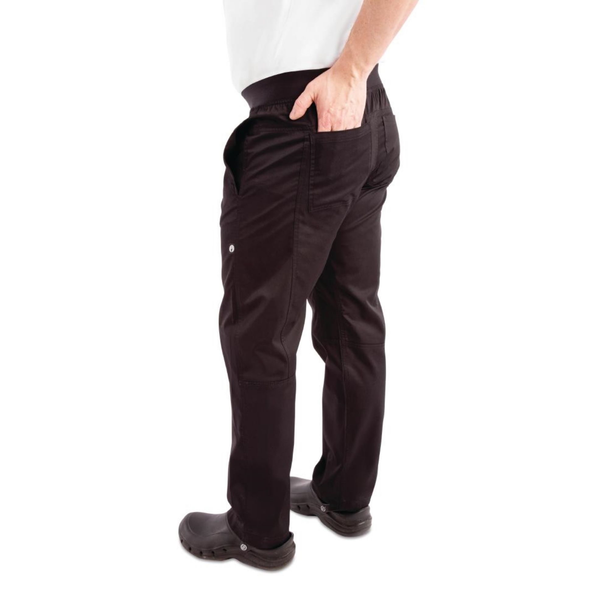 Picture of Chef Works Men's Lightweight Slim Trouser Black Size XXL