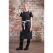 Picture of Southside X-Cross Back Bib Apron Denim Black with Grey Ties