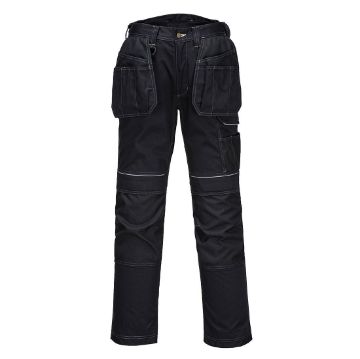 Picture of Portwest Black Holster Work Trousers Size 40