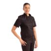 Picture of Chef Works Womens Springfield Zip Chef Jacket Black 2XL