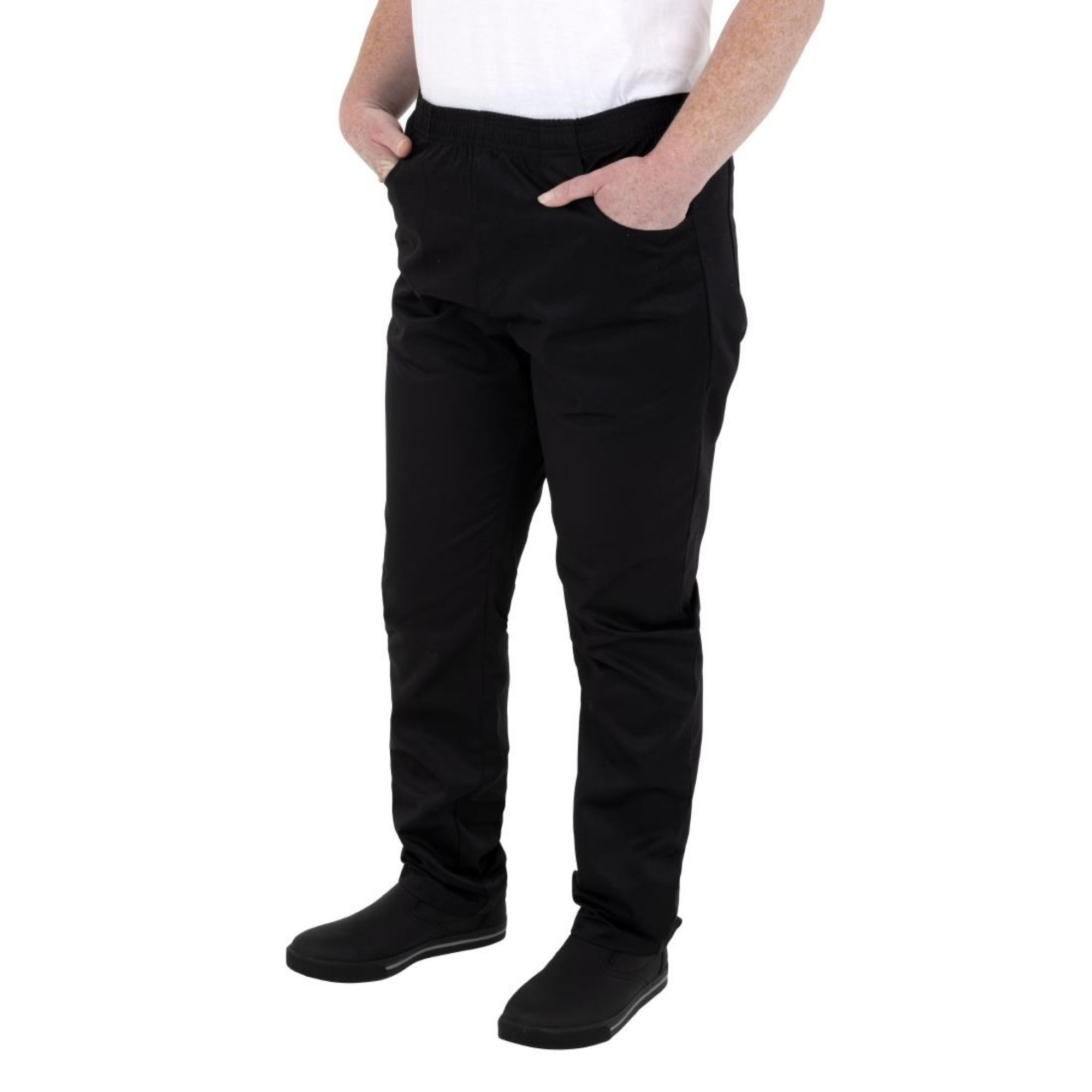 Picture of Southside Slim Fit Casual Trousers Black M