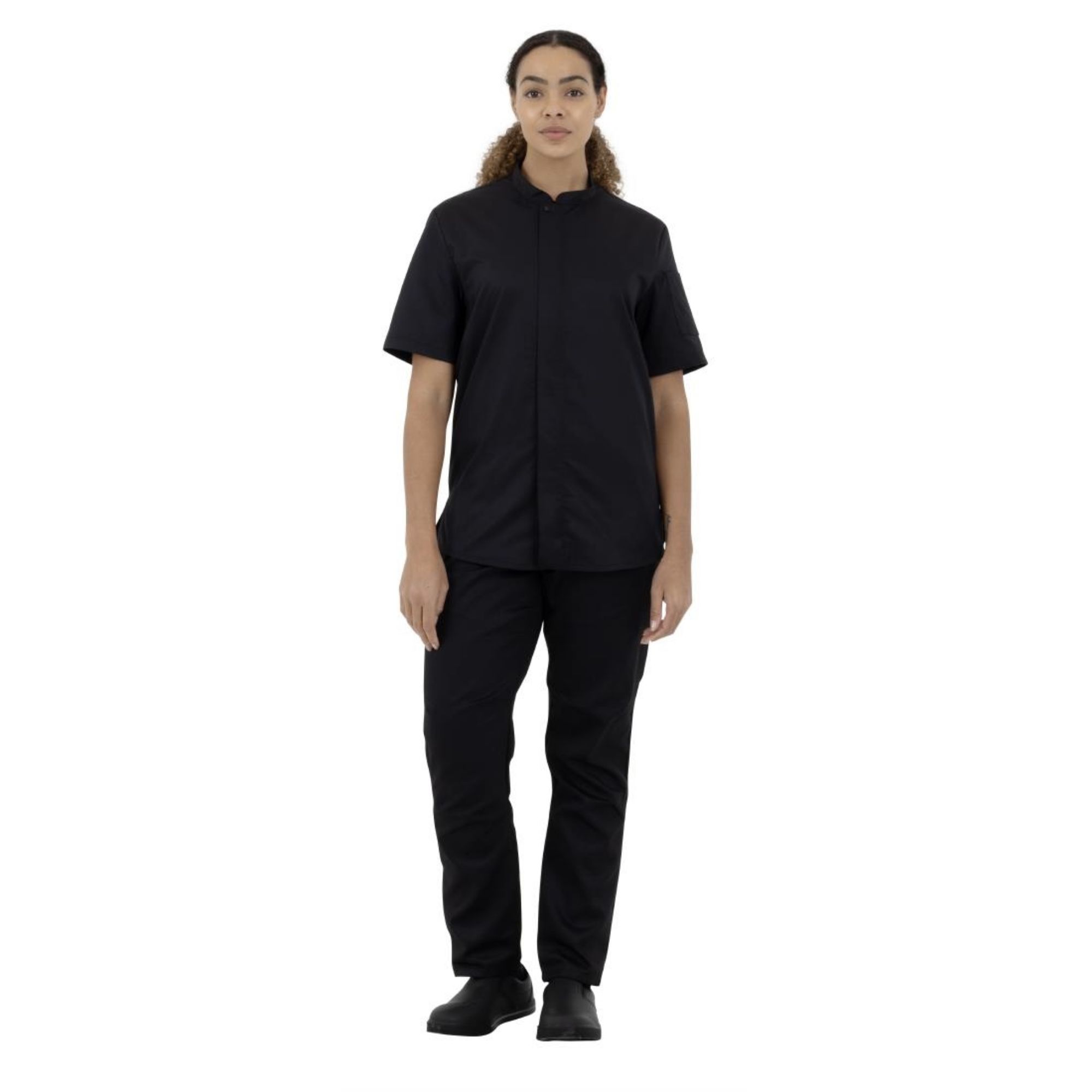 Picture of Southside Harlem Short Sleeve Chef Jacket Black XL